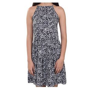 Abercrombie & Fitch Animal Print Tie Back Dress